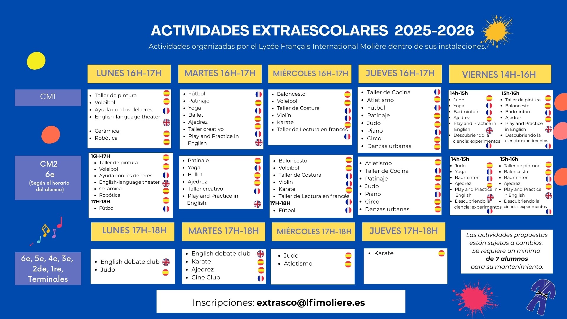 Planning Extrascolaires 2025 2026 - espagnol page 2